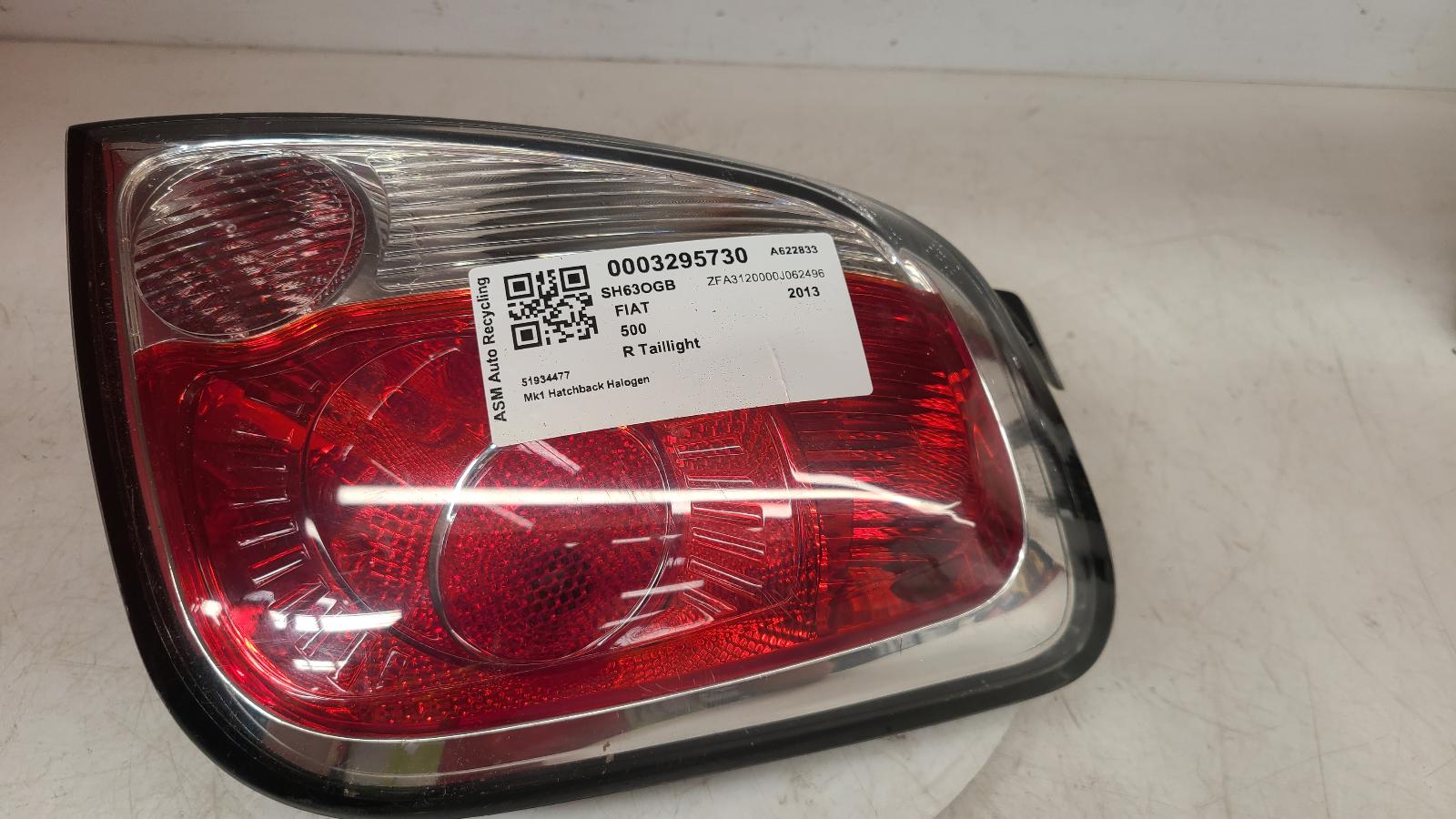 View Auto part R Taillight Fiat 500 2013
