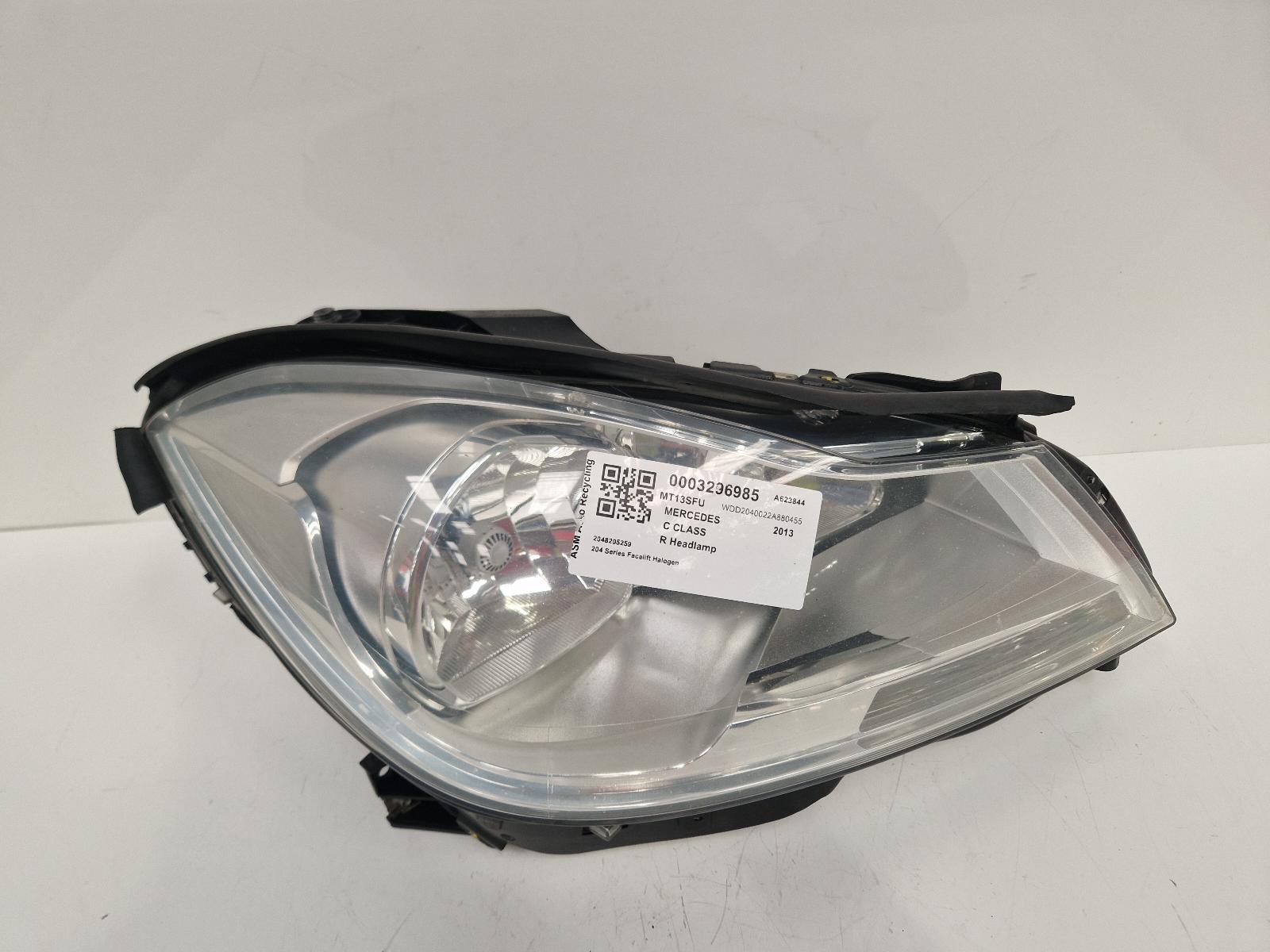 View Auto part R Headlamp Mercedes C Class 2013