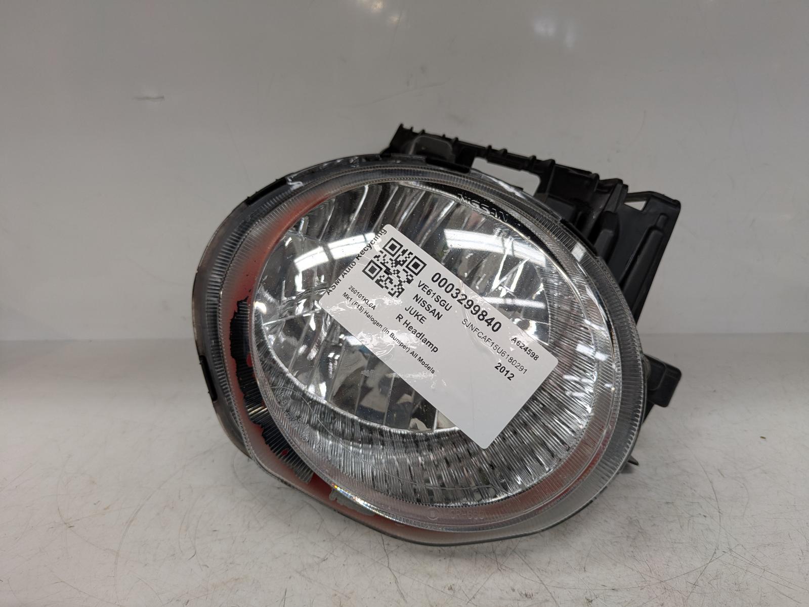 View Auto part R Headlamp Nissan Juke 2012