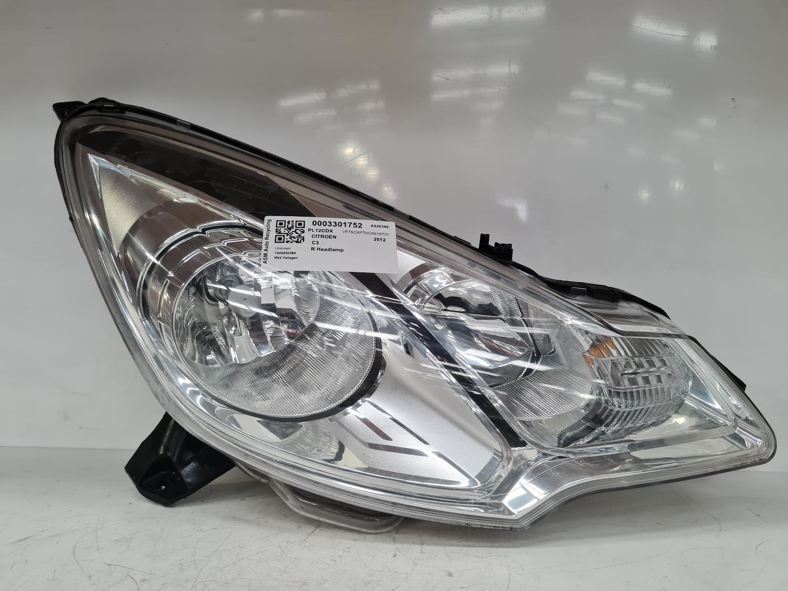 View Auto part R Headlamp Citroen C3 2012