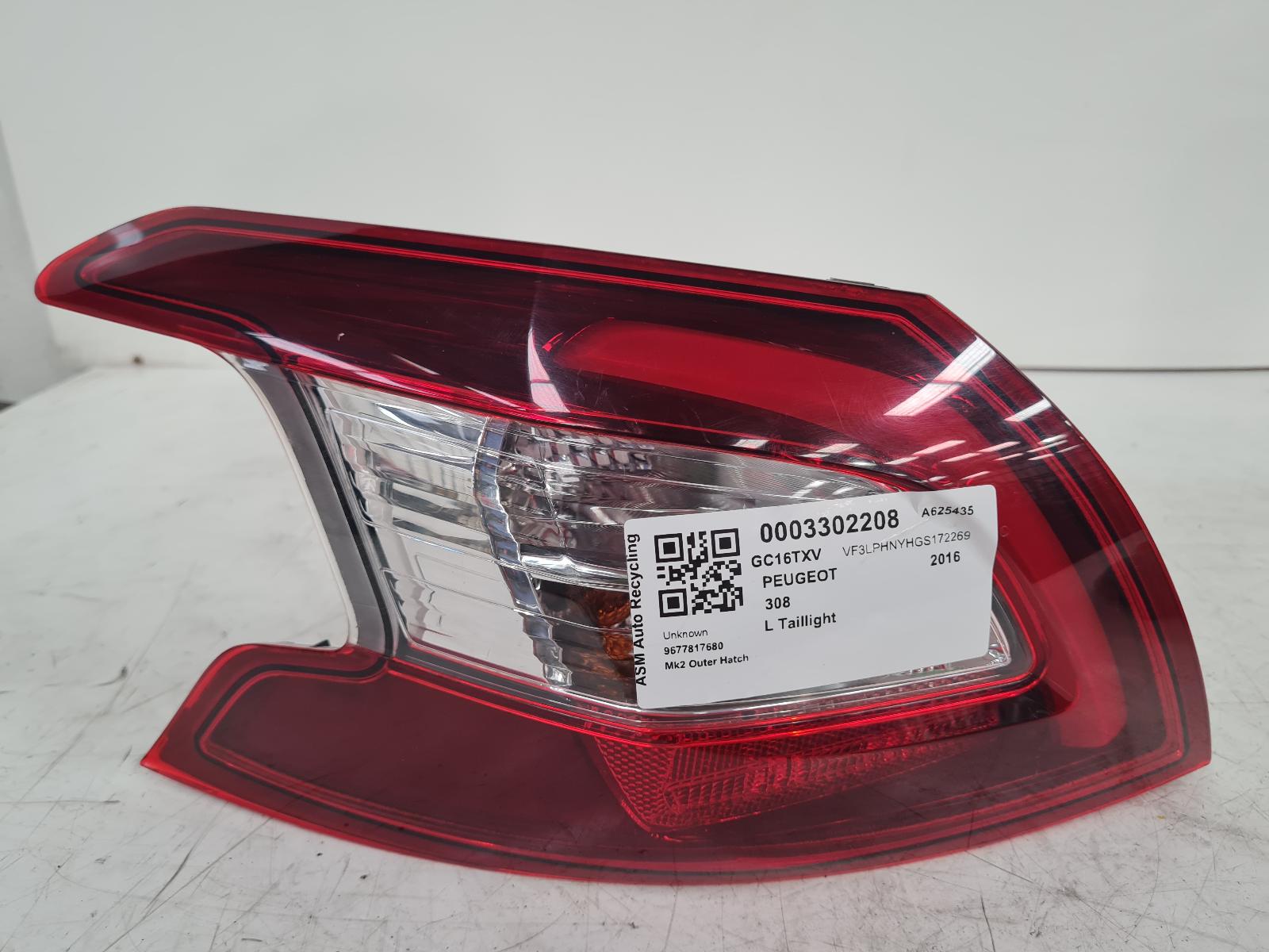 View Auto part L Taillight Peugeot 308 2016
