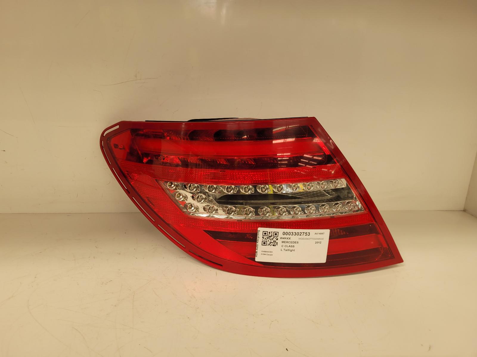 View Auto part L Taillight Mercedes C Class 2012