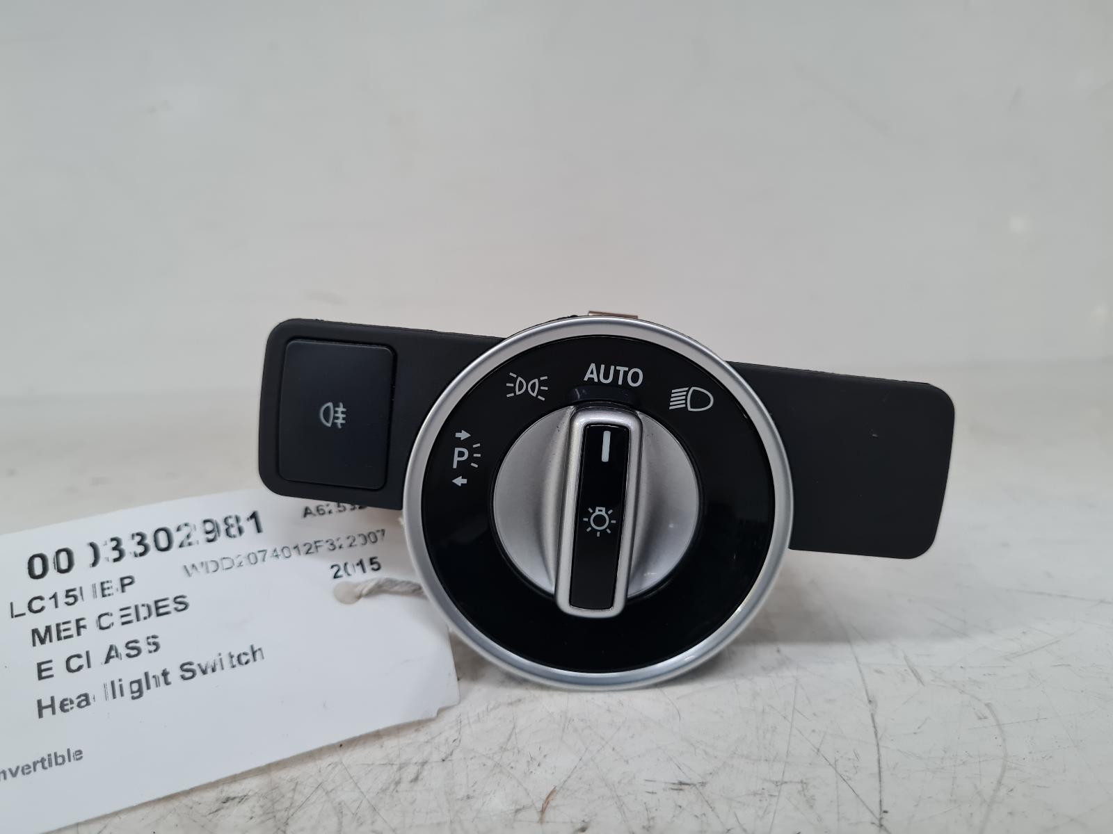 View Auto part Headlight Switch Mercedes E Class 2015