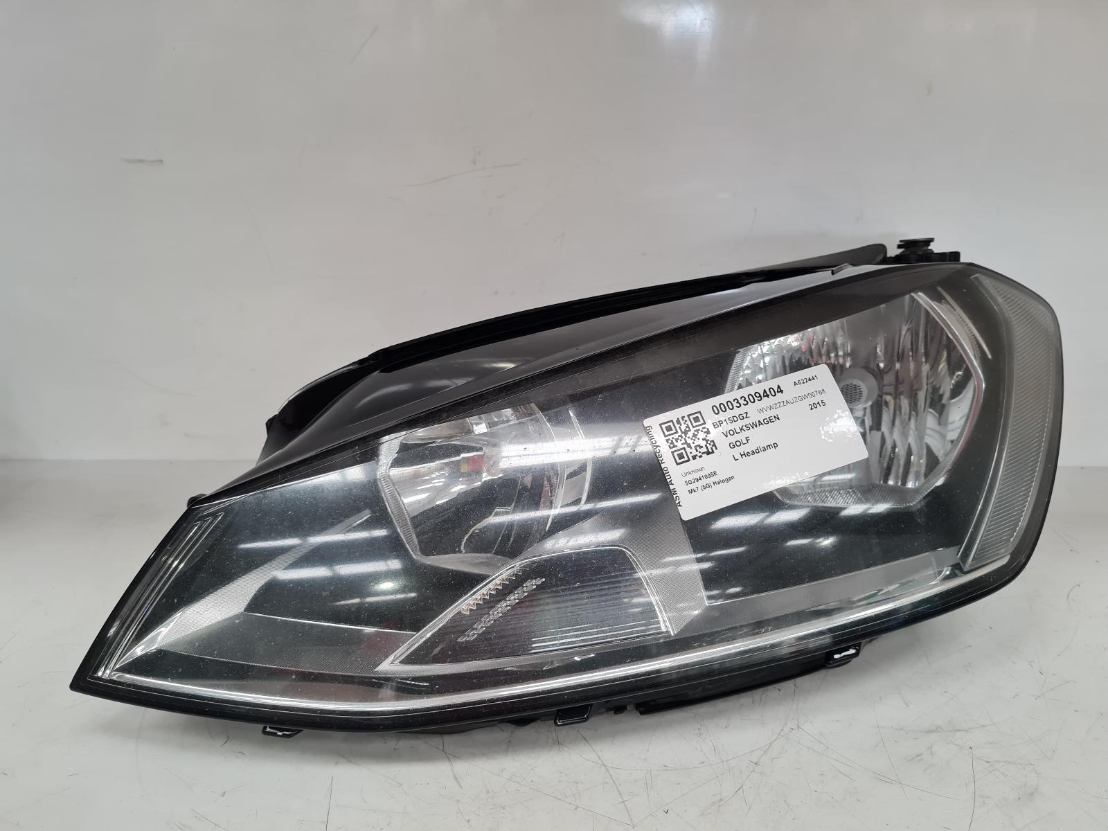 View Auto part L Headlamp Volkswagen Golf 2015