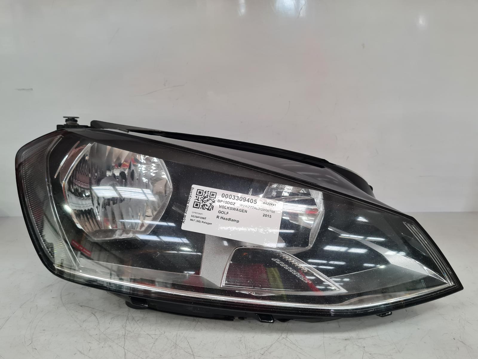 View Auto part R Headlamp Volkswagen Golf 2015