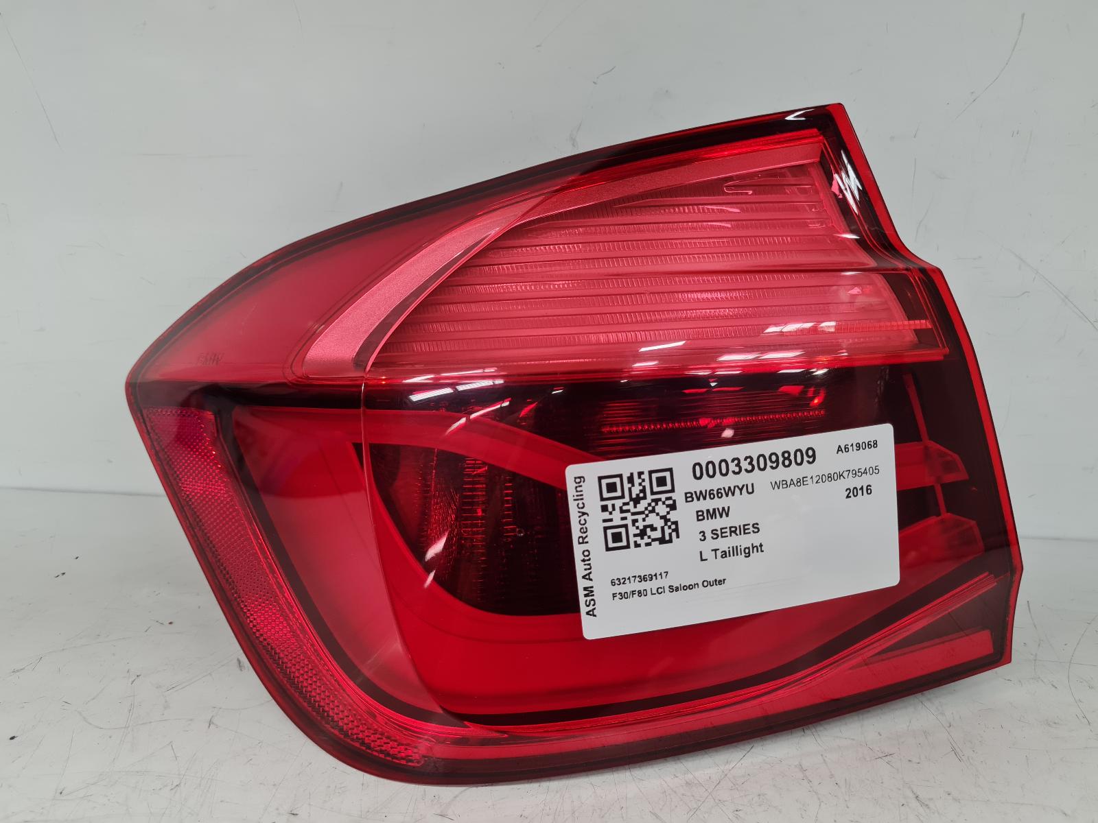 View Auto part L Taillight Bmw 3 Series 2016