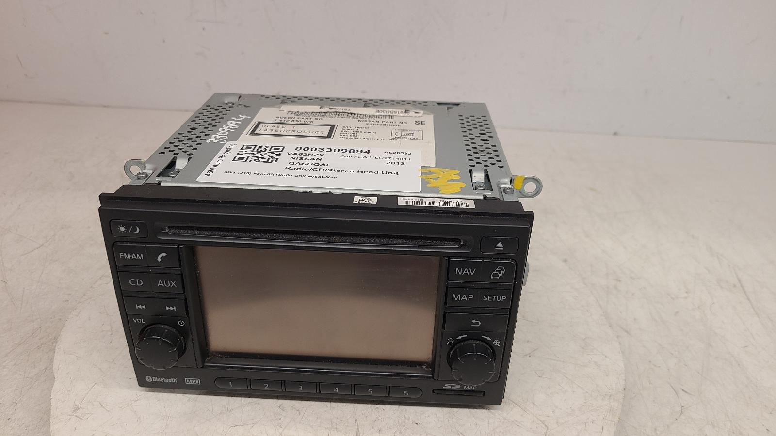 View Auto part A/V Equipment Nissan Qashqai 2013
