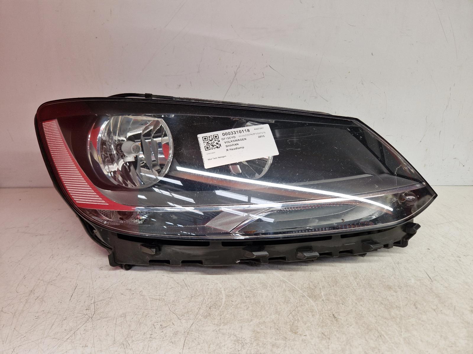 View Auto part R Headlamp Volkswagen Sharan 2015