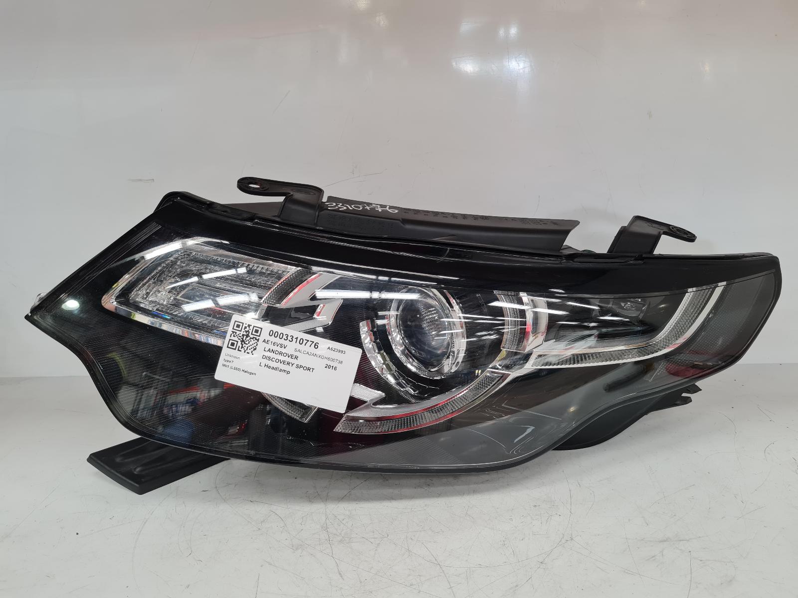 View Auto part L Headlamp Land Rover Discovery Sport 2016