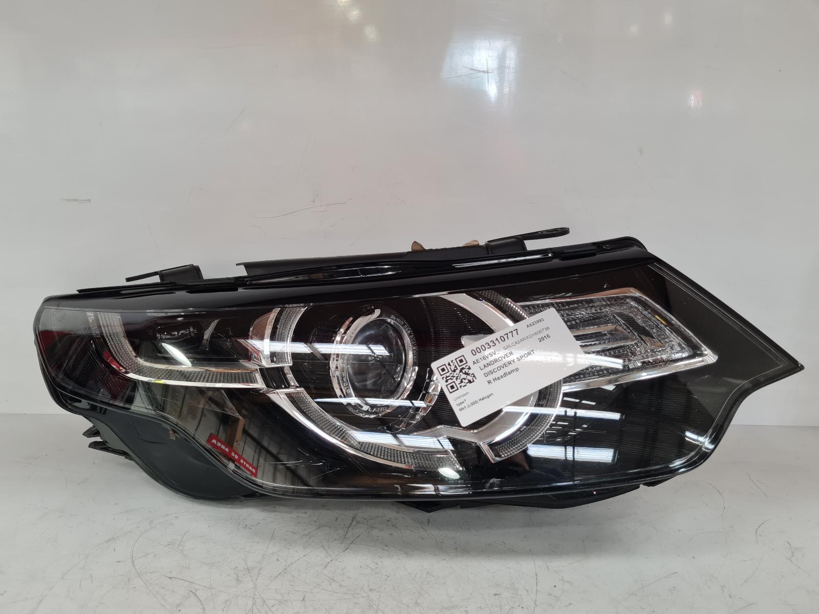 View Auto part R Headlamp Land Rover Discovery Sport 2016