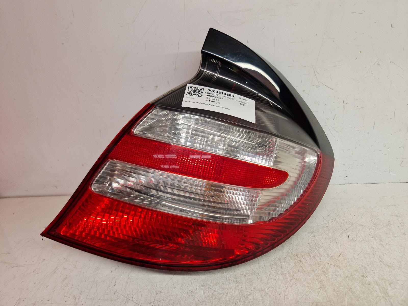 View Auto part R Taillight Mercedes C Class 2007