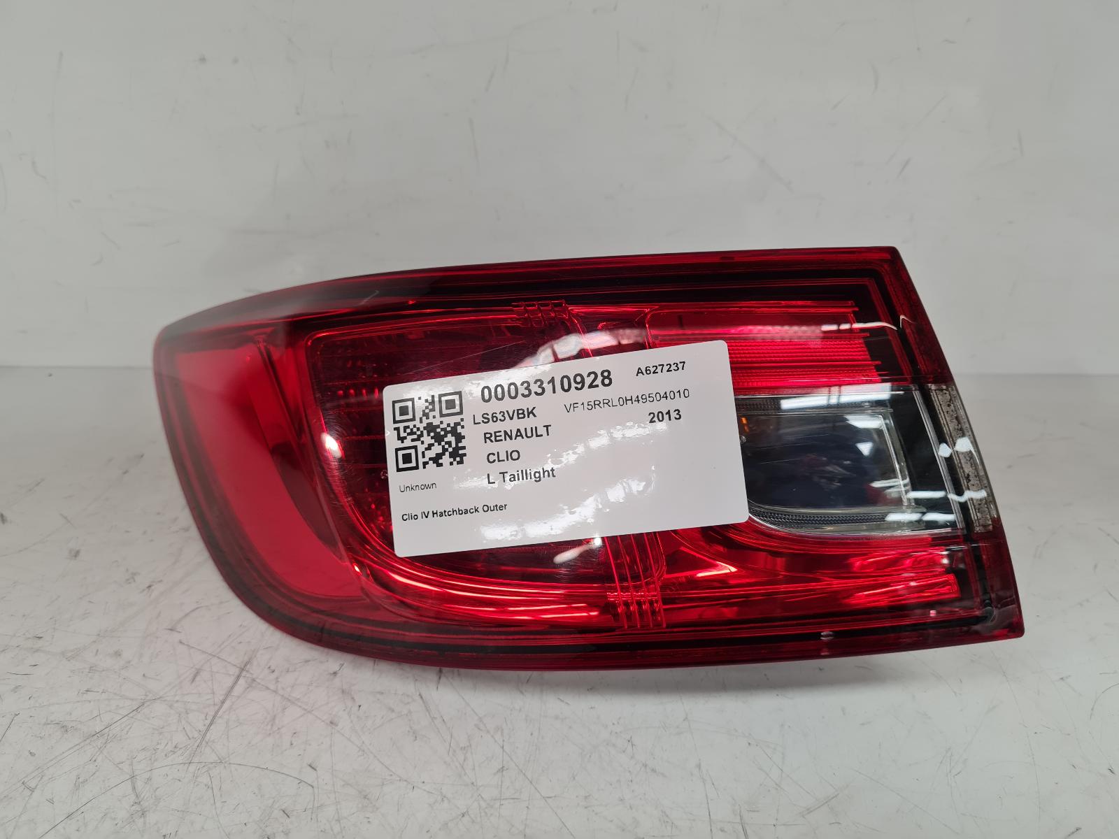 View Auto part L Taillight Renault Clio 2013
