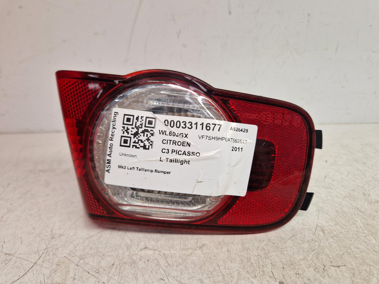 View Auto part L Taillight Citroen C3 Picasso 2011