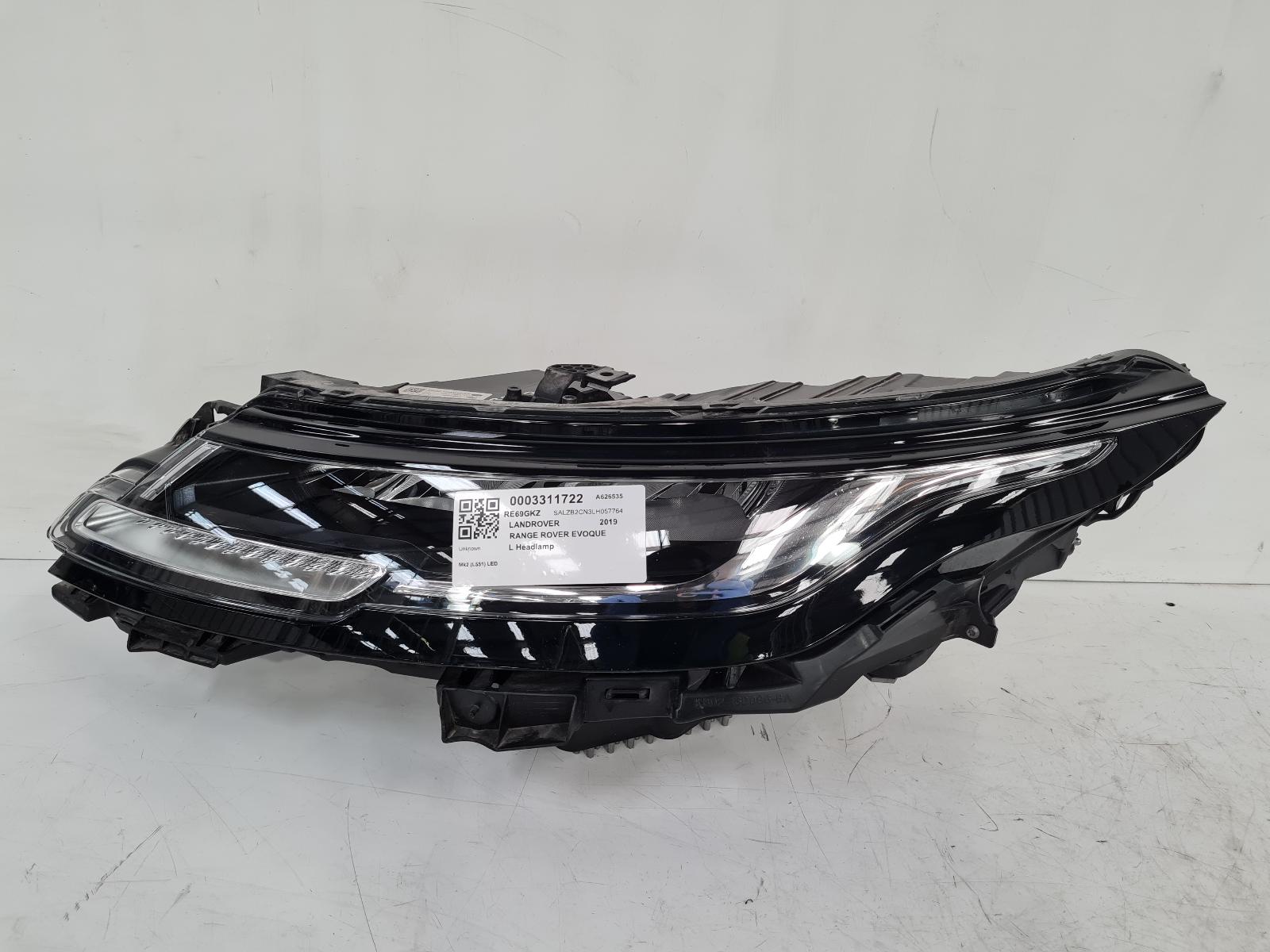 View Auto part L Headlamp Land Rover Range Rover Evoque 2019