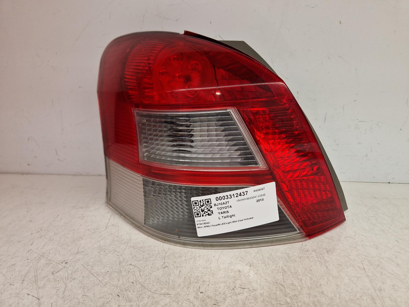View Auto part L Taillight Toyota Yaris 2010