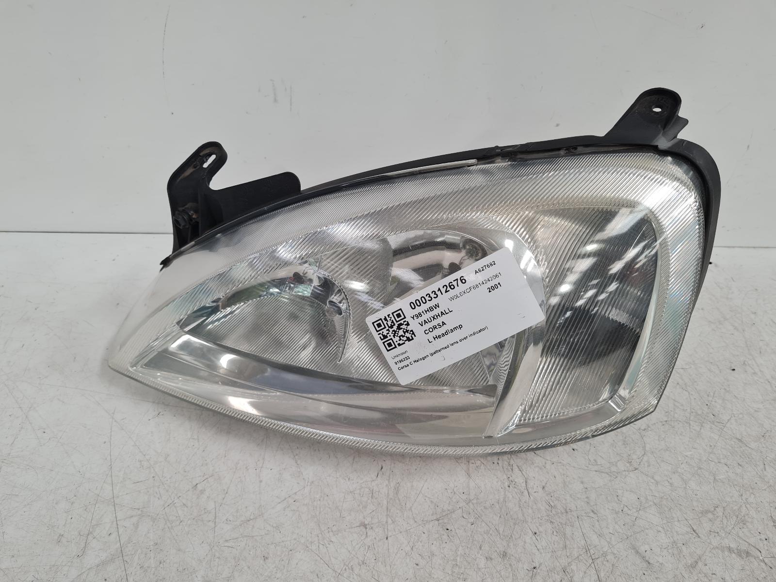 View Auto part L Headlamp Vauxhall Corsa 2001