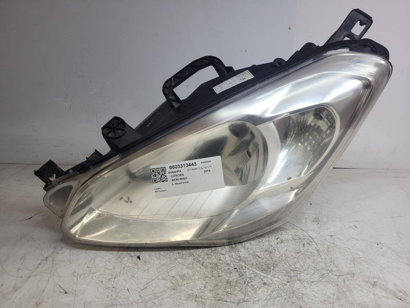 View Auto part L Headlamp Citroen Berlingo 2010