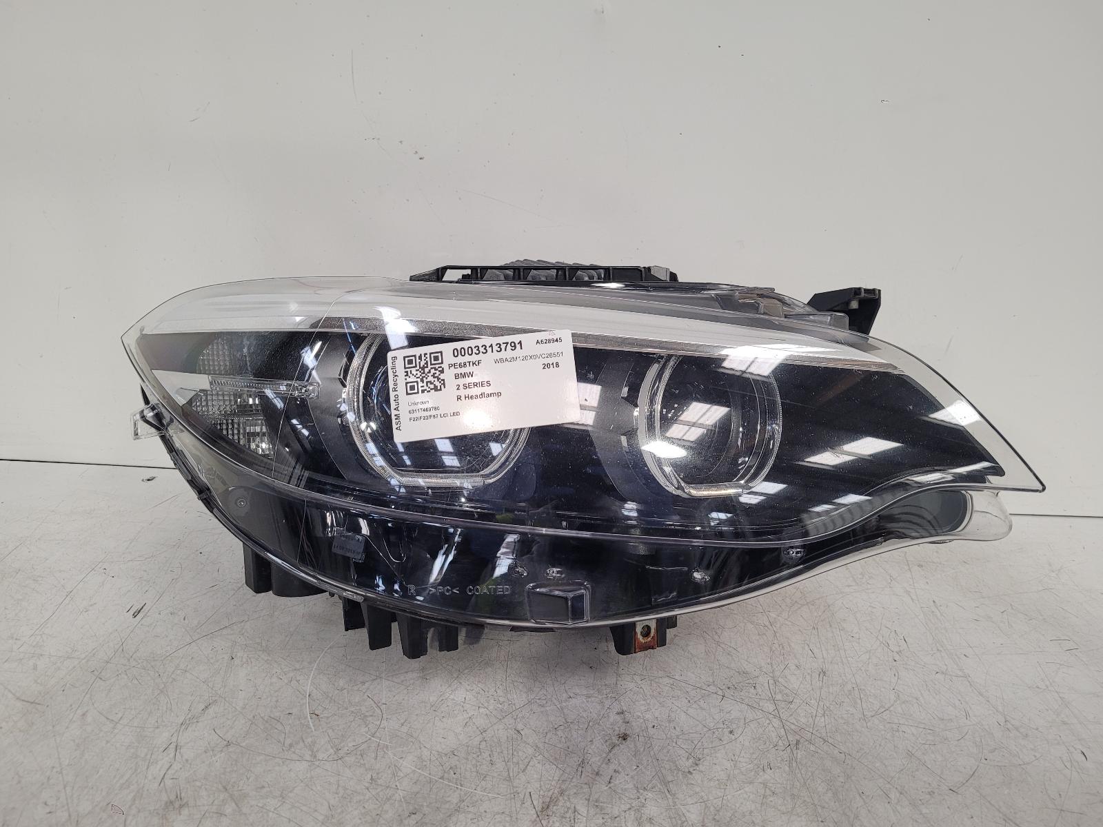 View Auto part R Headlamp Bmw 2 Series 2018
