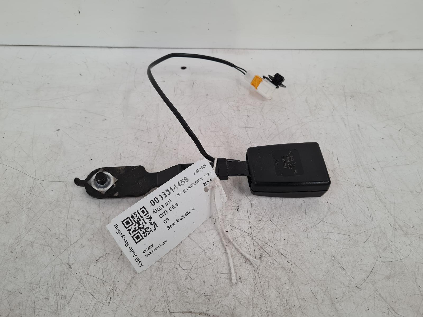 View Auto part Seat Belt Citroen C3 2014