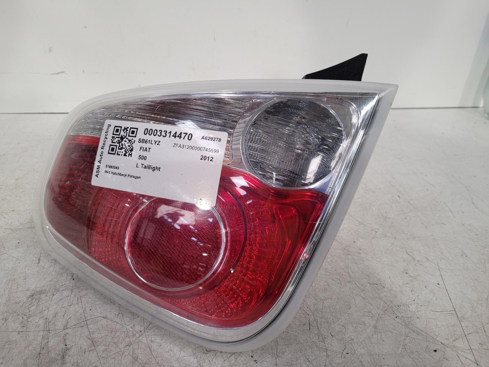 View Auto part L Taillight Fiat 500 2012