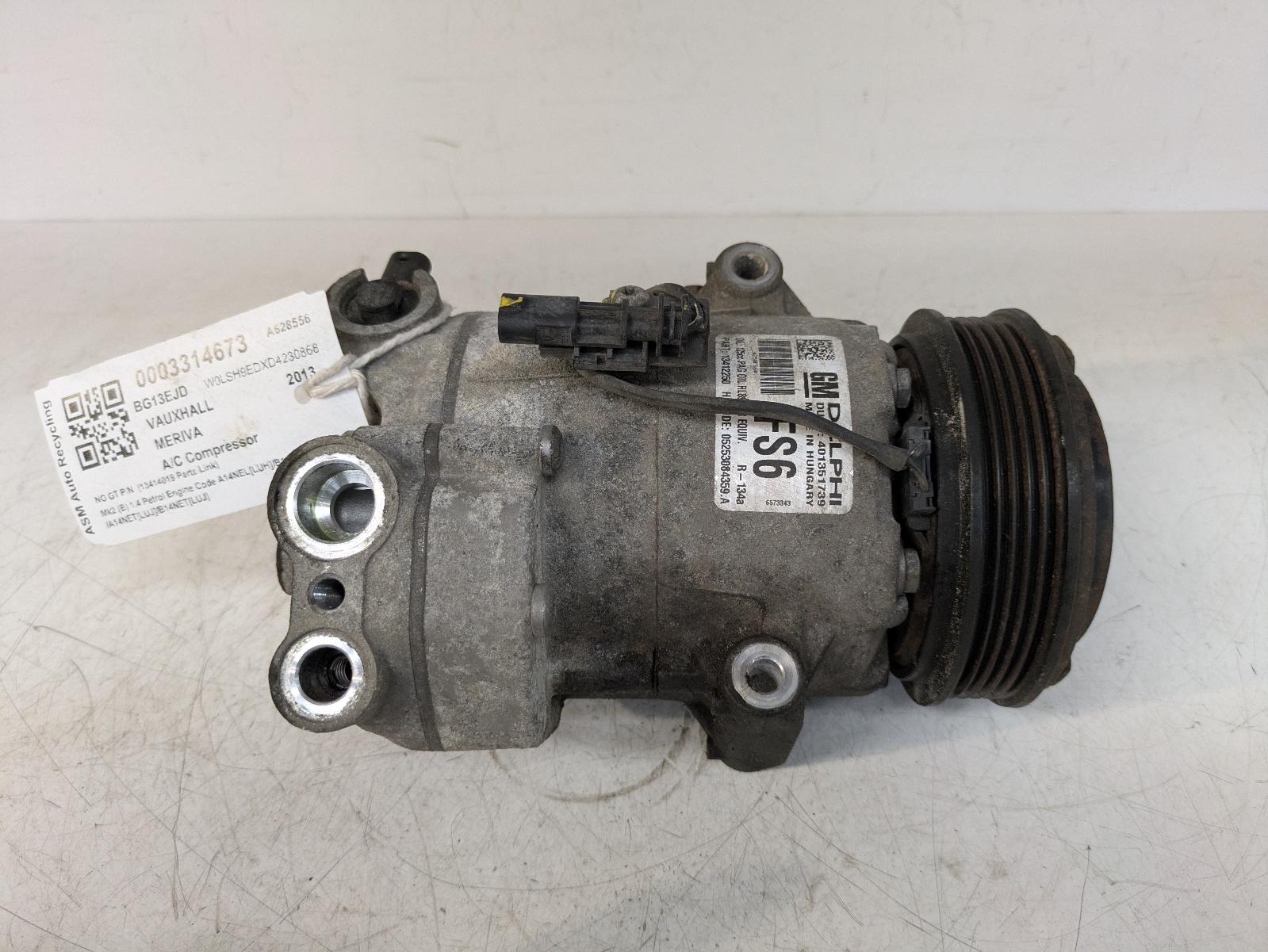 View Auto part Compressor Vauxhall Meriva 2013