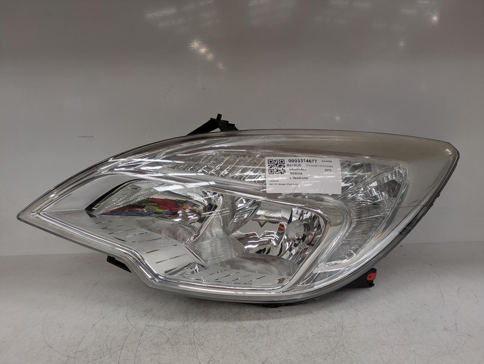 View Auto part L Headlamp Vauxhall Meriva 2013