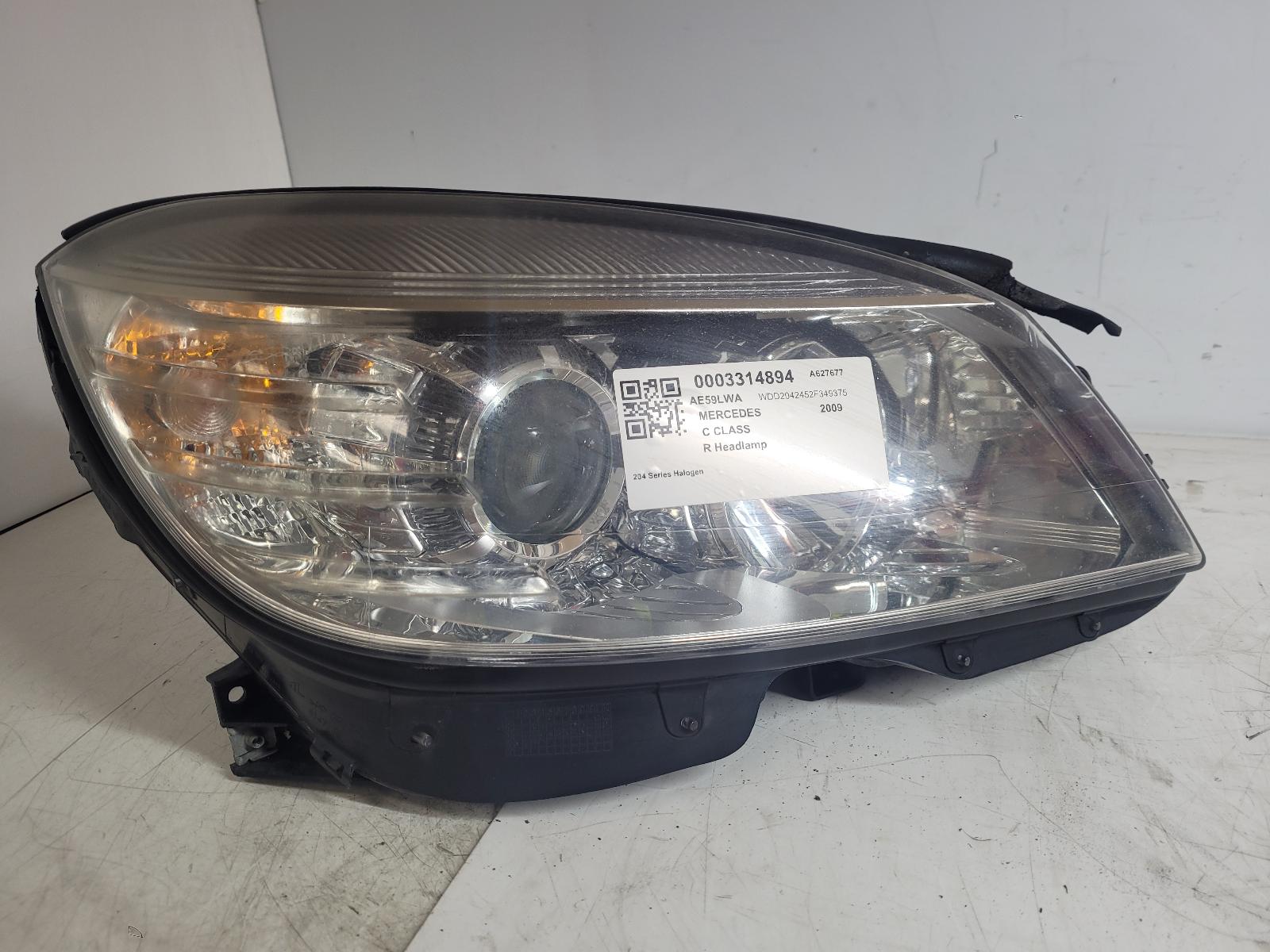 View Auto part R Headlamp Mercedes C Class 2009