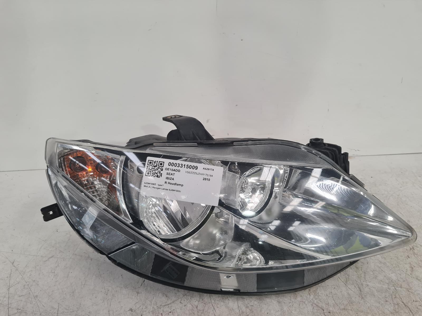 View Auto part R Headlamp Seat Ibiza 2010