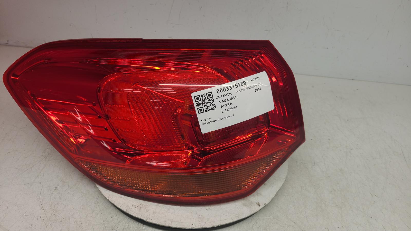 View Auto part L Taillight Vauxhall Astra 2014
