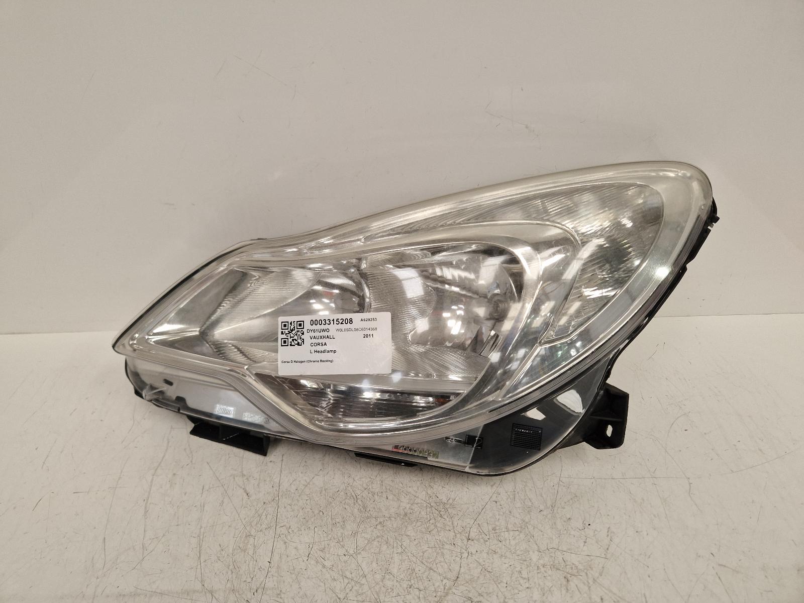 View Auto part L Headlamp Vauxhall Corsa 2011