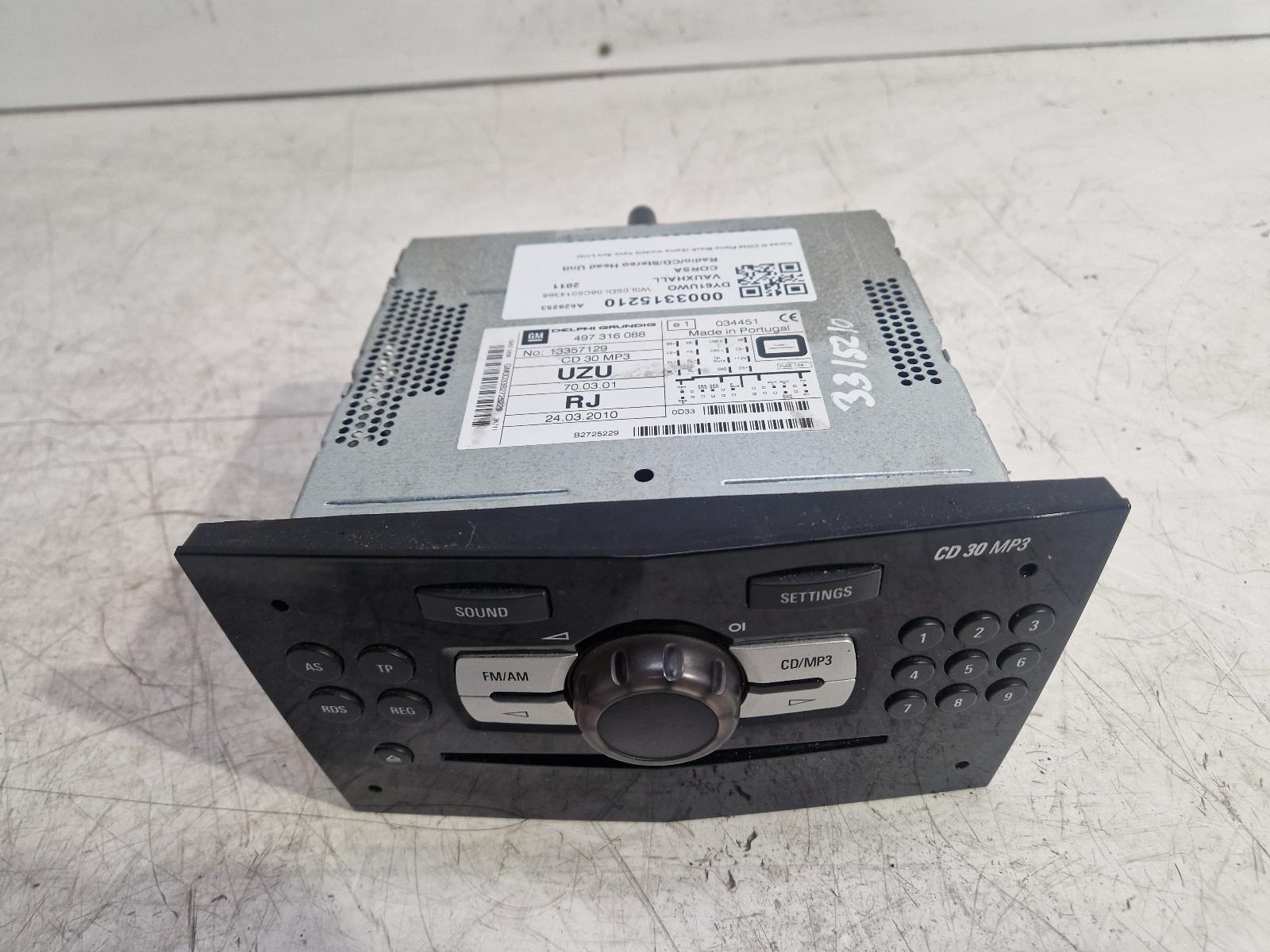 View Auto part A/V Equipment Vauxhall Corsa 2011