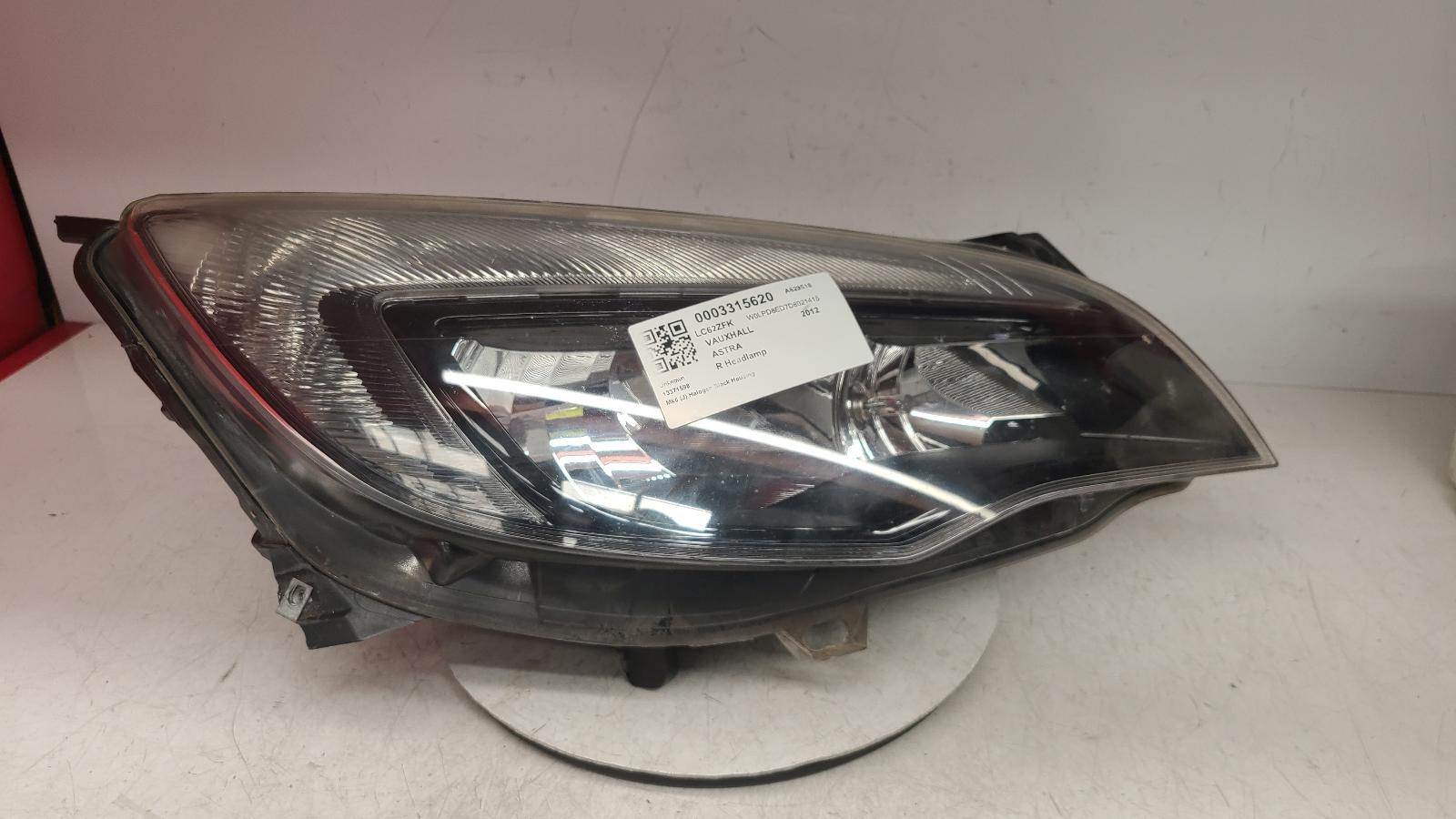 View Auto part R Headlamp Vauxhall Astra 2012