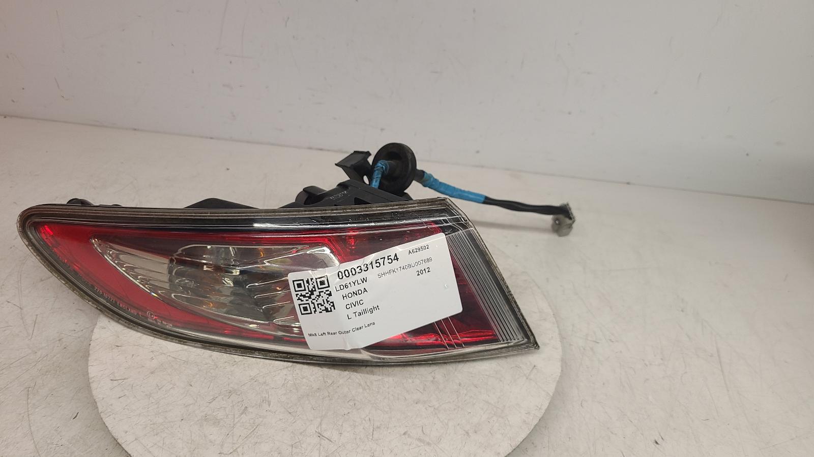 View Auto part L Taillight Honda Civic 2012