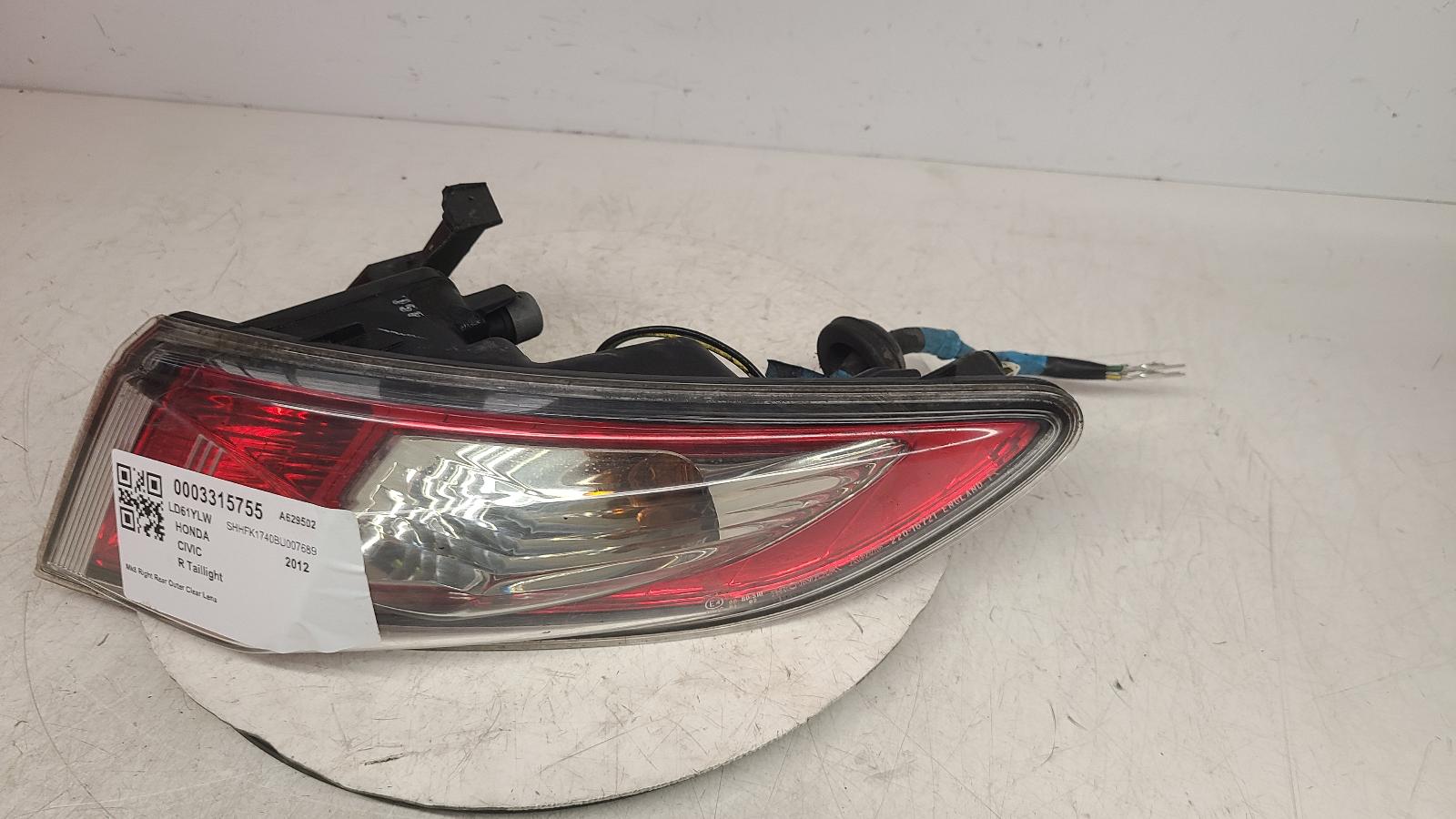 View Auto part R Taillight Honda Civic 2012