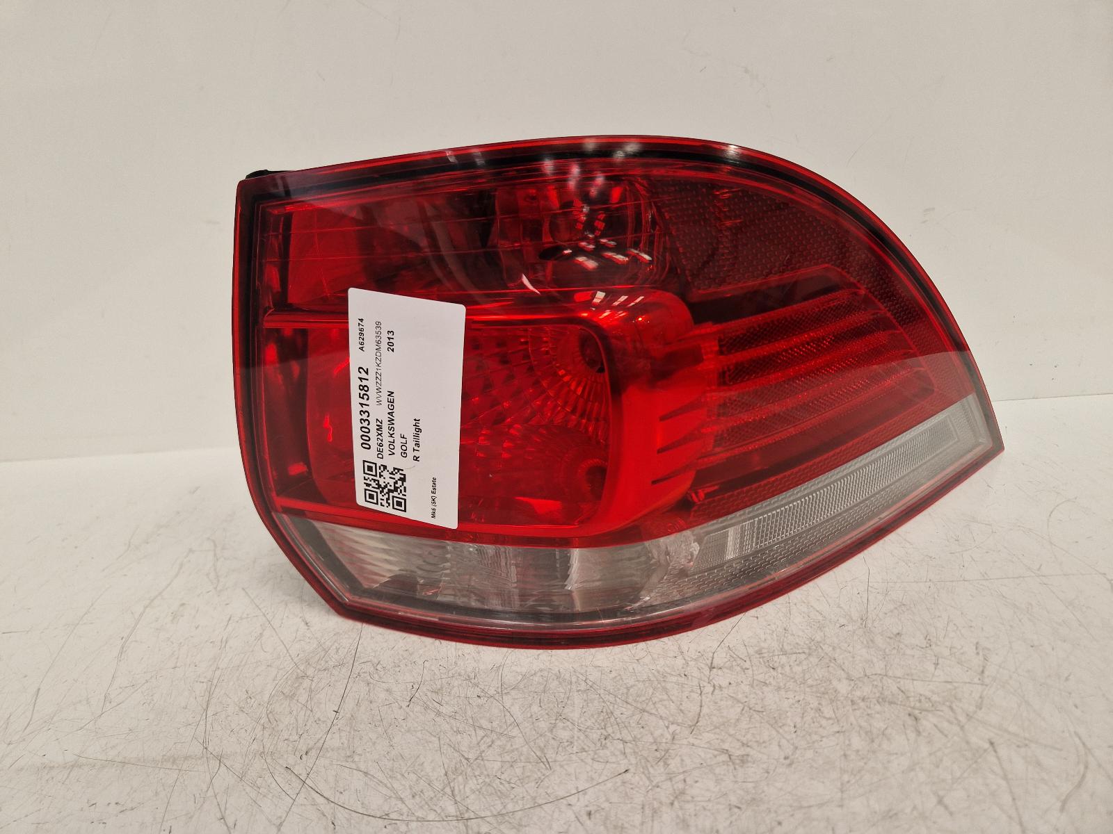 View Auto part R Taillight Volkswagen Golf 2013