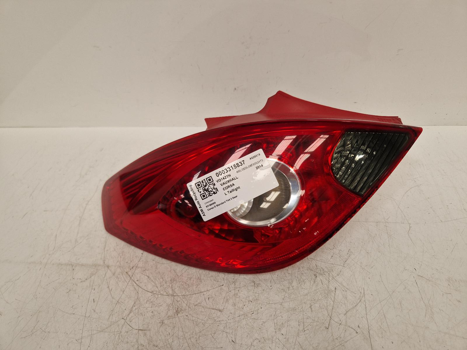 View Auto part L Taillight Vauxhall Corsa 2014