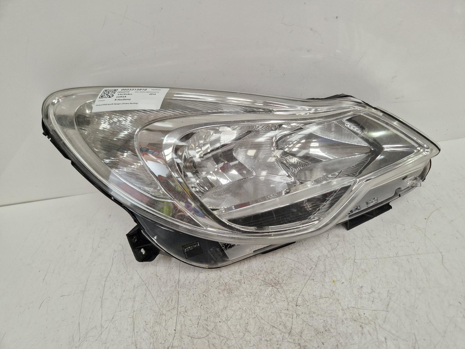 View Auto part R Headlamp Vauxhall Corsa 2014