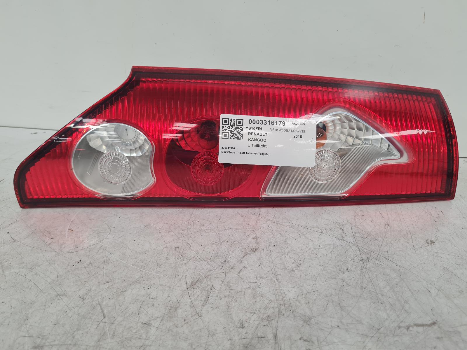 View Auto part L Taillight Renault Kangoo 2010