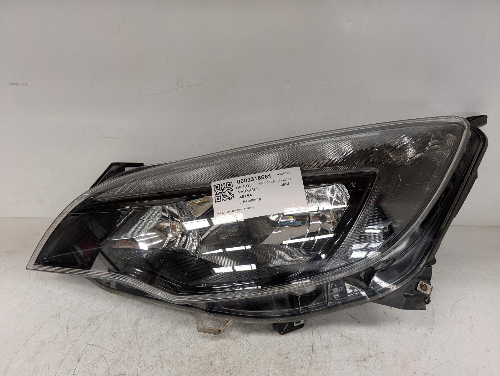 View Auto part L Headlamp Vauxhall Astra 2014