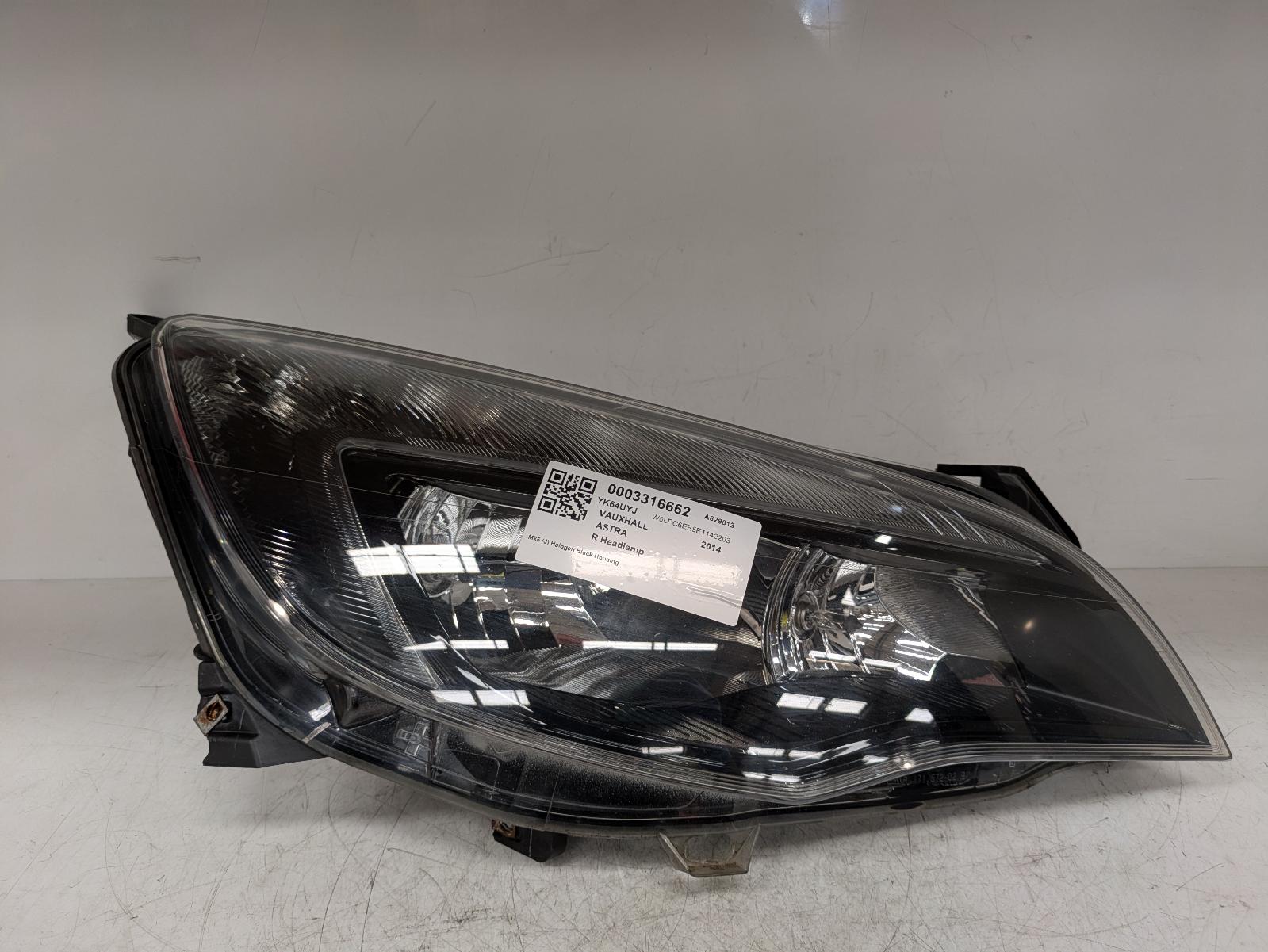 View Auto part R Headlamp Vauxhall Astra 2014