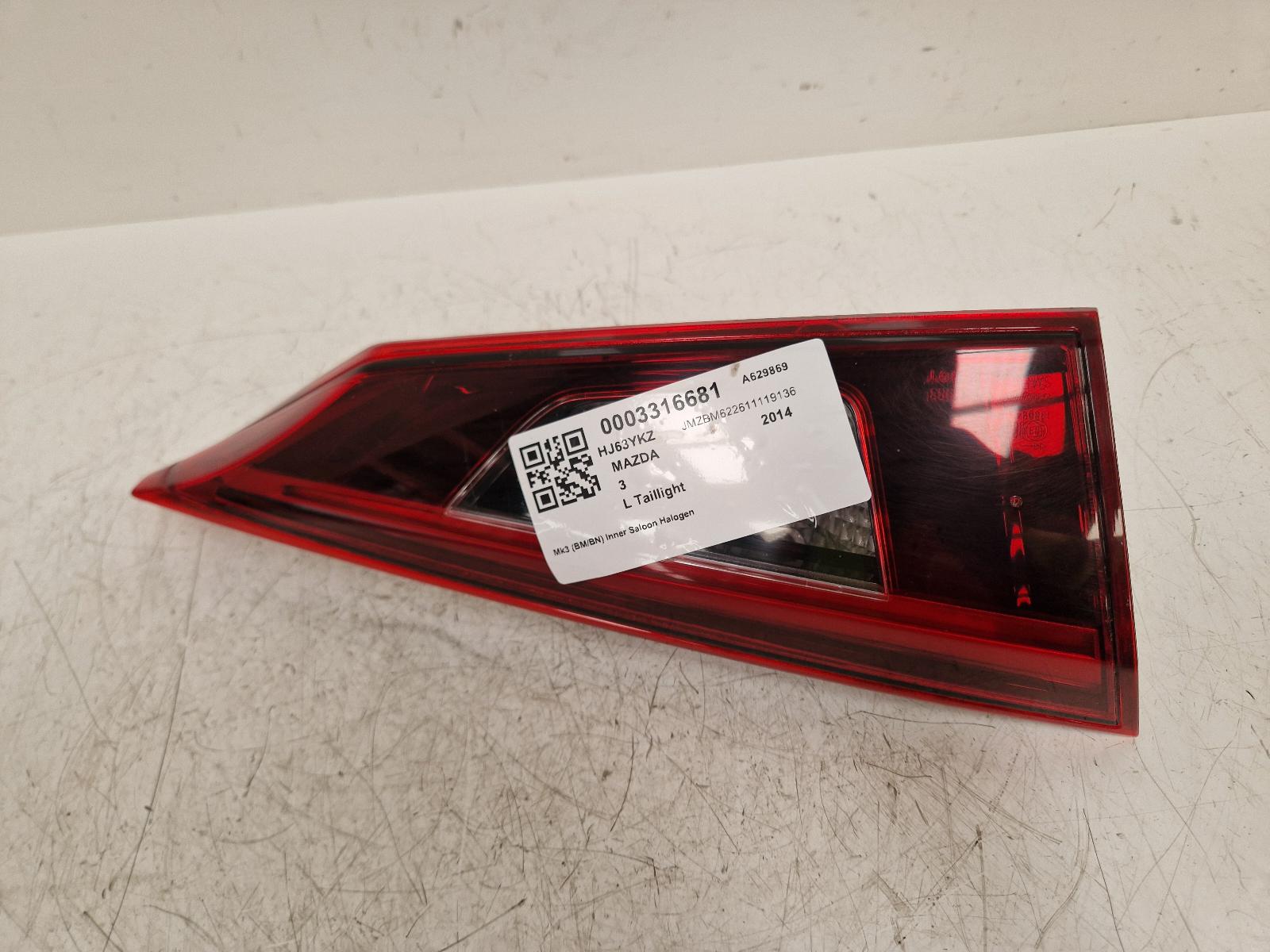 View Auto part L Taillight Mazda 3 2014