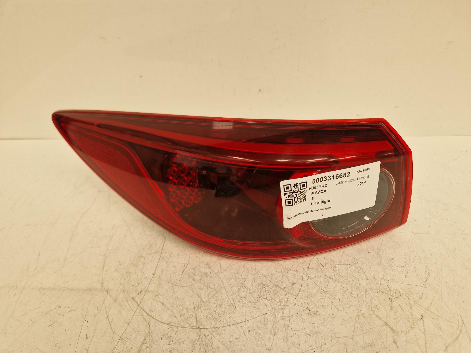 View Auto part L Taillight Mazda 3 2014