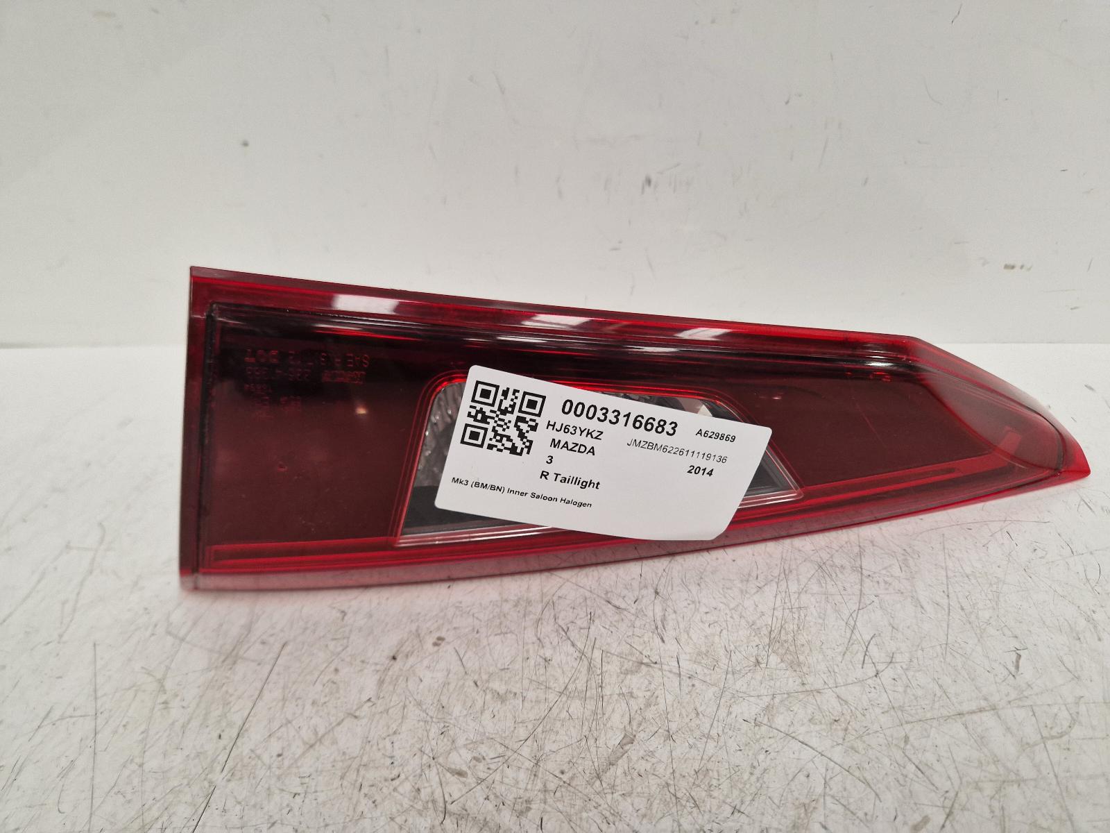 View Auto part R Taillight Mazda 3 2014