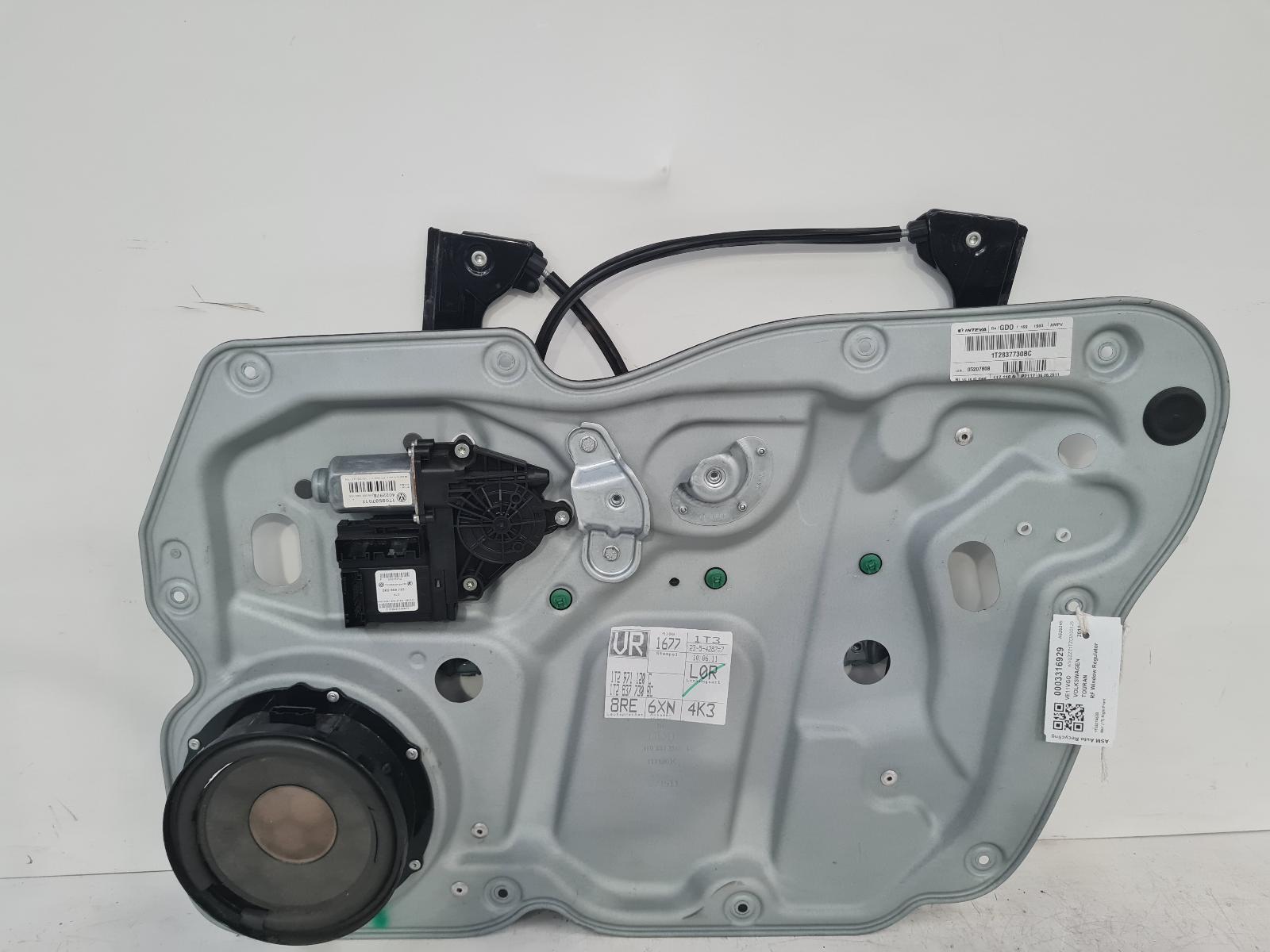 View Auto part RF Window Regulator Volkswagen Touran 2011