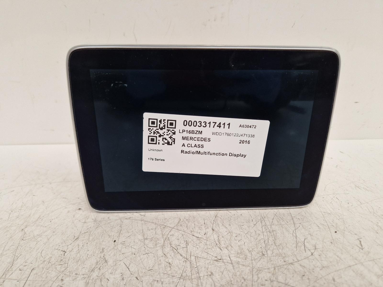 View Auto part Radio Display Mercedes A Class 2016