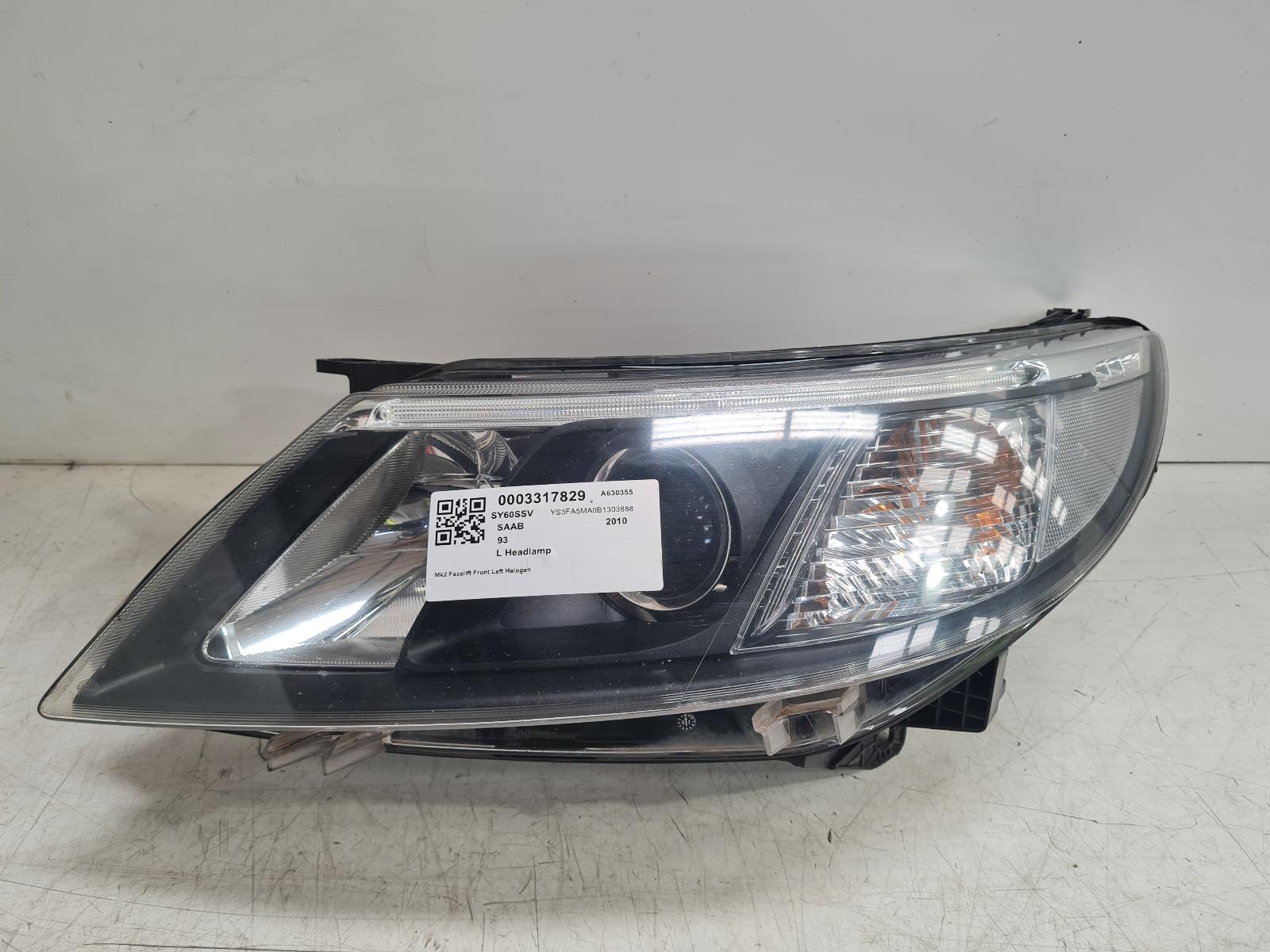View Auto part L Headlamp Saab 93 2010