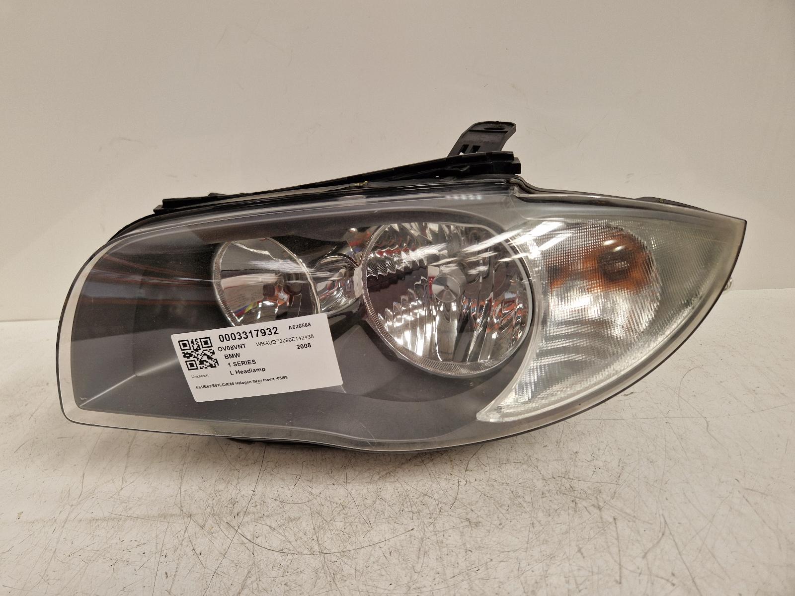 View Auto part L Headlamp Bmw 1 Series 2008