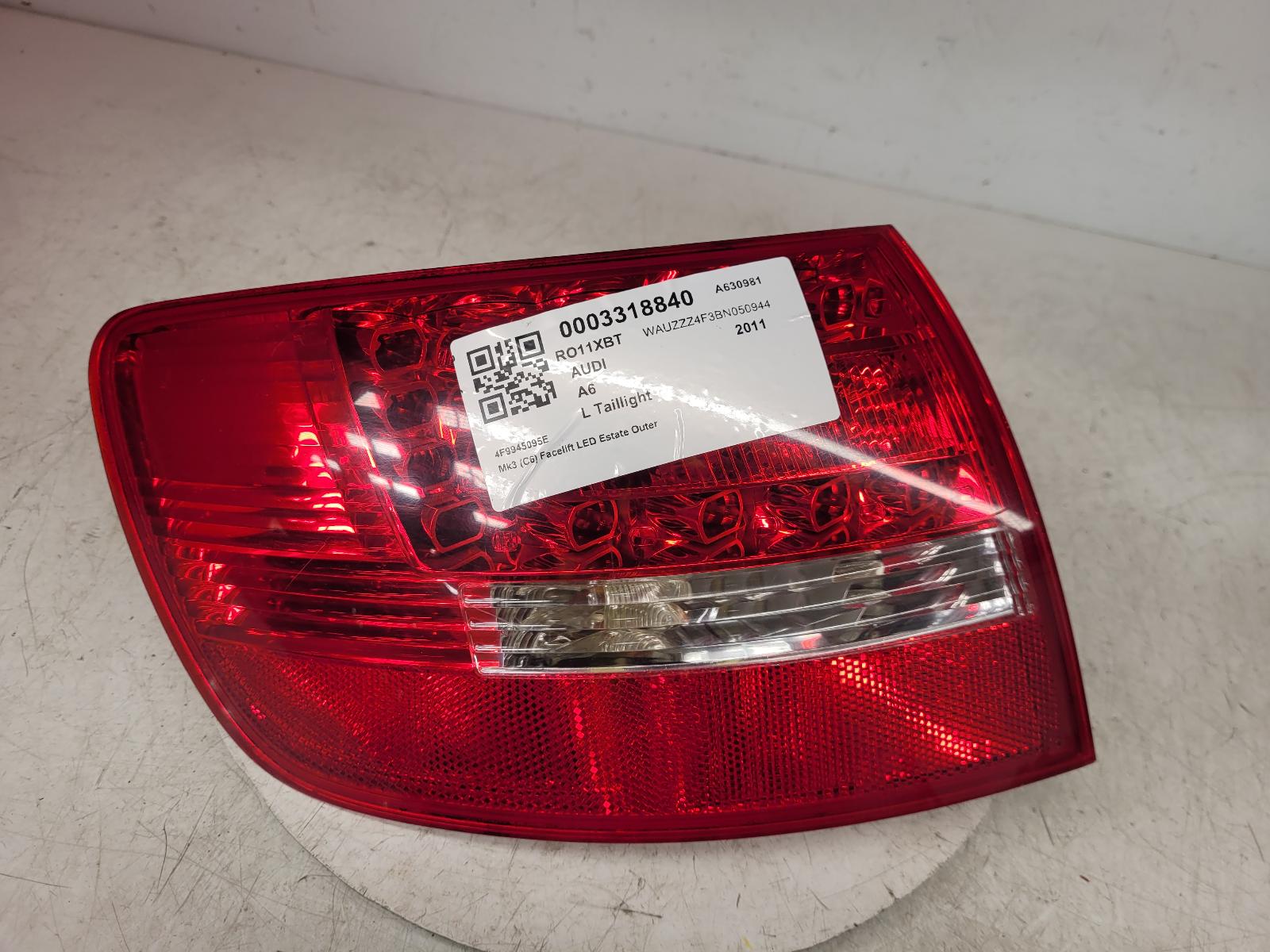 View Auto part L Taillight Audi A6 2011