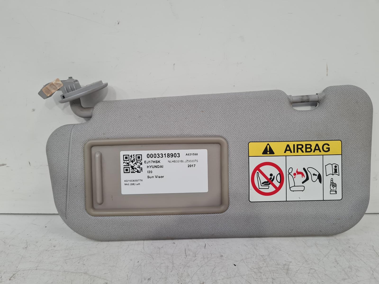 View Auto part Sun visor Hyundai I20 2017
