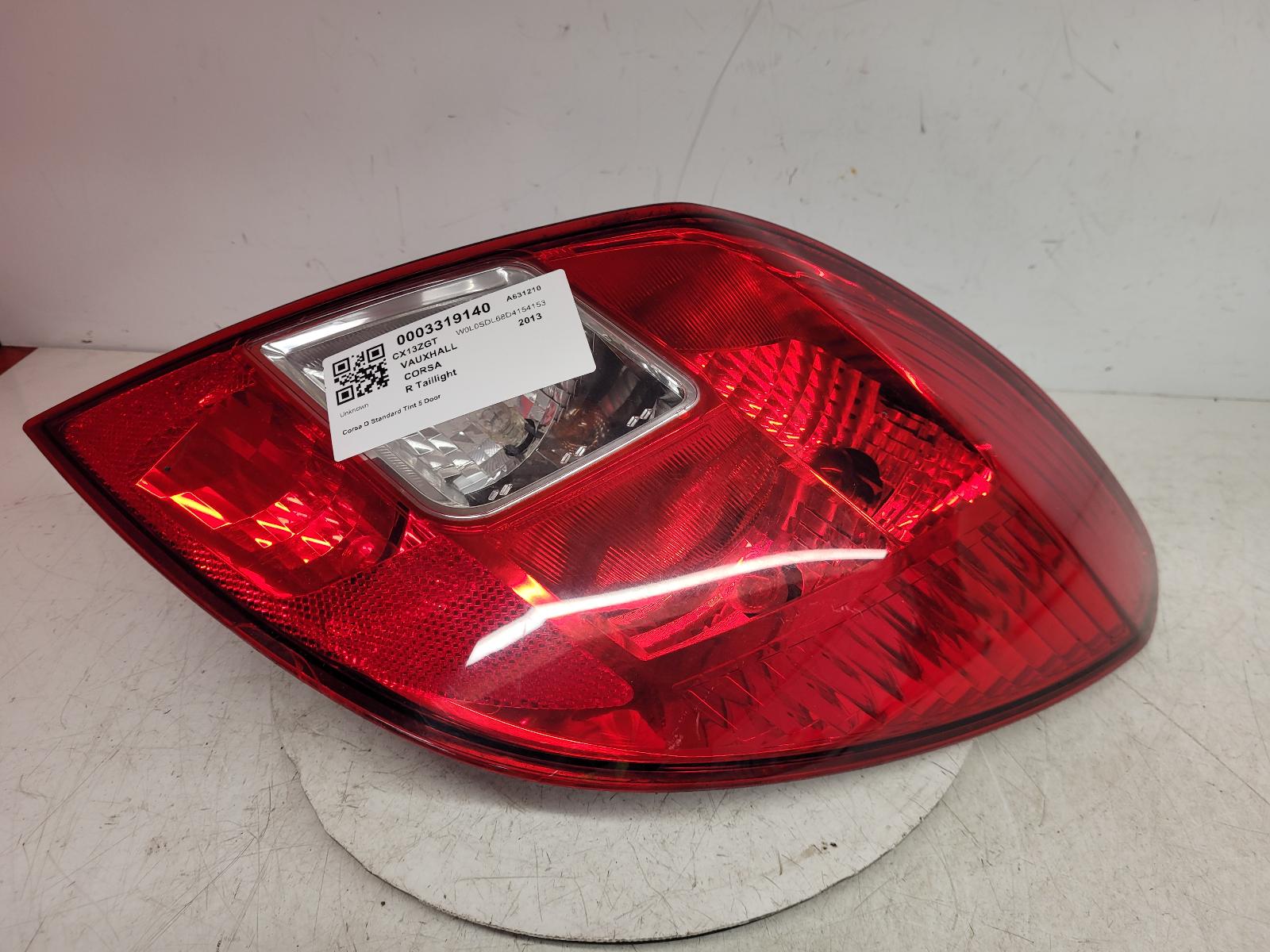 View Auto part R Taillight Vauxhall Corsa 2013